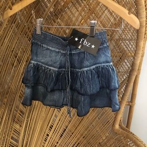 FLOWERS BY ZOE denim skirt size small